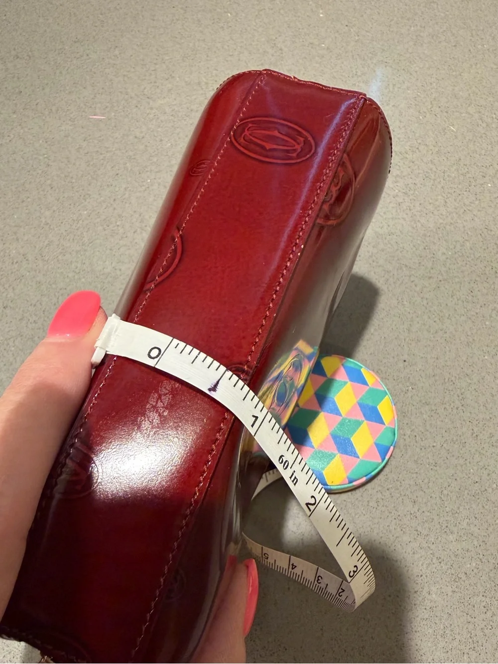 Vintage Cartier “Happy Birthday” Cosmetic Bag/Pouch